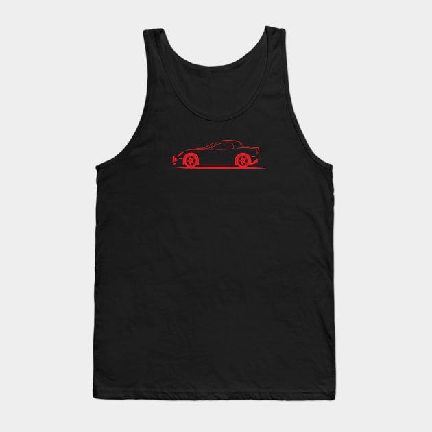 Alfa Romeo 8C Spider Competizione Red Tank Top by PauHanaDesign